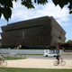 Tourists walk past the Smithsonian National Museum of African American History and Culture on July 16, 2015, in Washington, D.C. The museum is set to open September 2016.
Mark Wilson/Getty Images